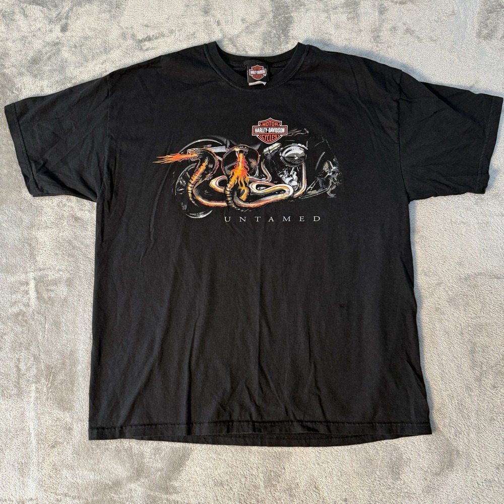 Vintage 2003 Harley Davidson T Shirt Mens XL Untamed Low Country Charleston SC